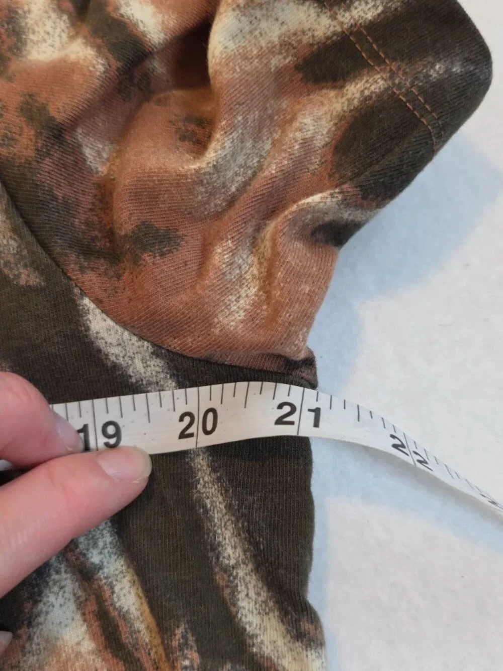 Nike Brown Tie Dye Skull Skeleton Graphic Tee Shirt Large